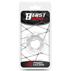 Beast Rings Cockring souple Polygon Transparent